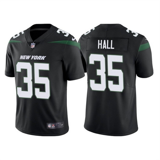 Men New York Jets 35 Breece Hall 2022 Black Vapor Untouchable Limited Stitched jersey Men New York Jets 35 Breece Hall 2022 Black Vapor Untouchable Limited Stitched jersey