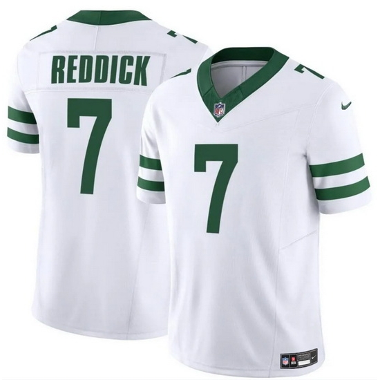 Men New York Jets 7 Haason Reddick White 2024 F U S E Vapor Limited Stitched Jersey Men New York Jets 7 Haason Reddick White 2024 F U S E Vapor Limited Stitched Jersey