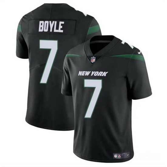 Men New York Jets 7 Tim Boyle Black Vapor Untouchable Limited Stitched Jersey Men New York Jets 7 Tim Boyle Black Vapor Untouchable Limited Stitched Jersey