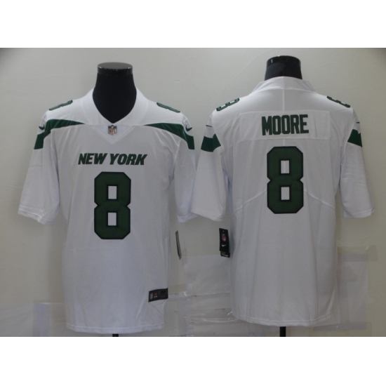 Men New York Jets 8 Elijah Moore Nike Gotham White 2021 Vapor Untouchable Jersey Men New York Jets 8 Elijah Moore Nike Gotham White 2021 Vapor Untouchable Jersey