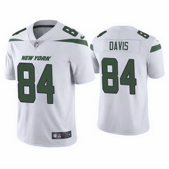 Men New York Jets Corey Davis #84 White Vapor Limited Stitched Football Jersey Men New York Jets Corey Davis #84 White Vapor Limited Stitched Football Jersey