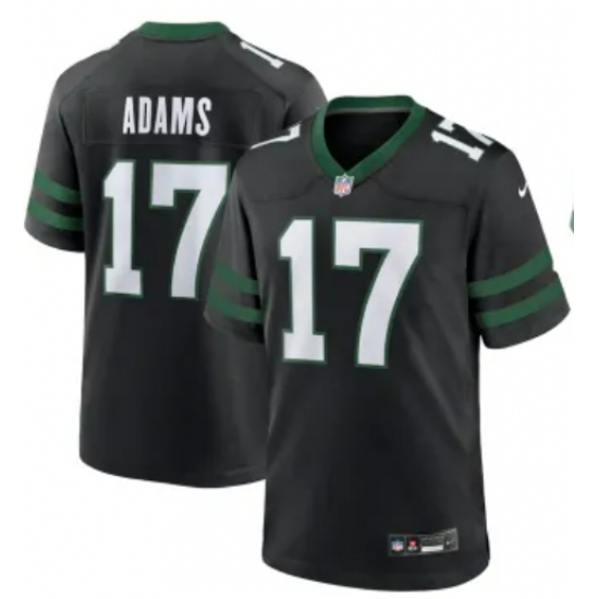 Men New York Jets Davante Adams #17 Black F U S E Stitched NFL Jersey Men New York Jets Davante Adams #17 Black F U S E Stitched NFL Jersey