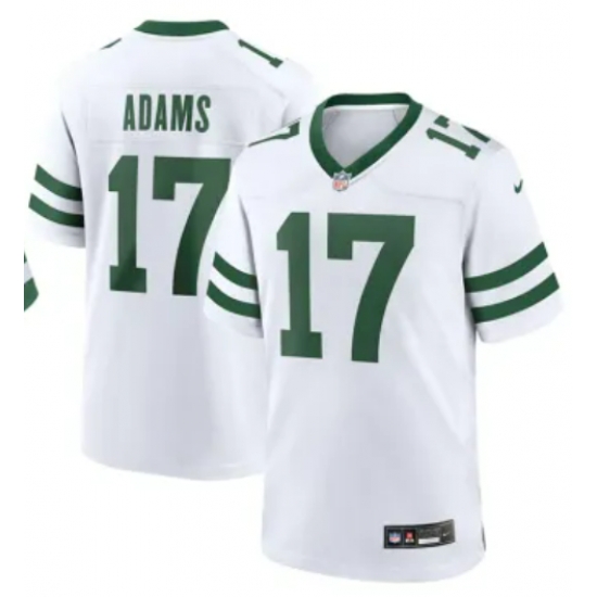Men New York Jets Davante Adams #17 White F U S E Stitched NFL Jersey Men New York Jets Davante Adams #17 White F U S E Stitched NFL Jersey