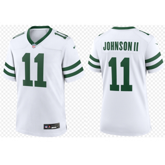 Men New York Jets Jermaine Johnson II #11 White 2024 F U S E Vapor Limited Stitched Jersey Men New York Jets Jermaine Johnson II #11 White 2024 F U S E Vapor Limited Stitched Jersey