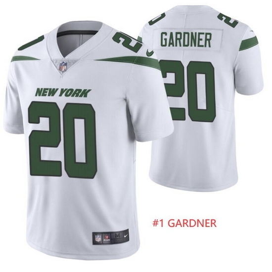 Men Nike New York Jets #1 Ahmad Gardner White Vapor Limited Jersey Men Nike New York Jets #1 Ahmad Gardner White Vapor Limited Jersey