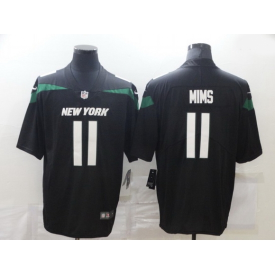 Men Nike New York Jets 11 Denzel Mims Black Vapor Untouchable Limited Jersey Men Nike New York Jets 11 Denzel Mims Black Vapor Untouchable Limited Jersey