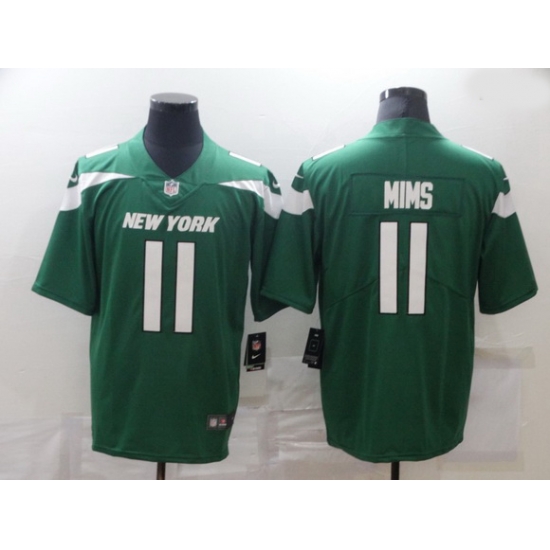 Men Nike New York Jets 11 Denzel Mims Green Vapor Untouchable Limited Jersey Men Nike New York Jets 11 Denzel Mims Green Vapor Untouchable Limited Jersey