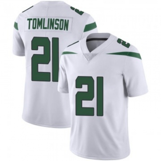 Men Nike New York Jets 21 LaDainian Tomlinson White Untouchable Vapor Limited Jersey Men Nike New York Jets 21 LaDainian Tomlinson White Untouchable Vapor Limited Jersey