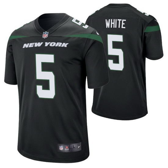 Men Nike New York Jets Mike White 5 Black Vapor Limited NFL Jersey Men Nike New York Jets Mike White 5 Black Vapor Limited NFL Jersey