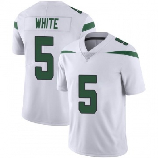 Men Nike New York Jets Mike White 5 White Vapor Limited NFL Jersey Men Nike New York Jets Mike White 5 White Vapor Limited NFL Jersey