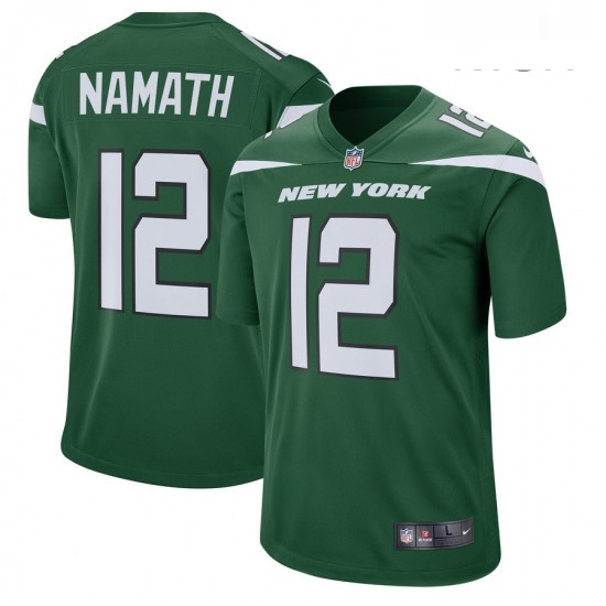 Mens New York Jets 12 Joe Namath New York Jets Nike Retired Player Jersey Green Mens New York Jets 12 Joe Namath New York Jets Nike Retired Player Jersey Green