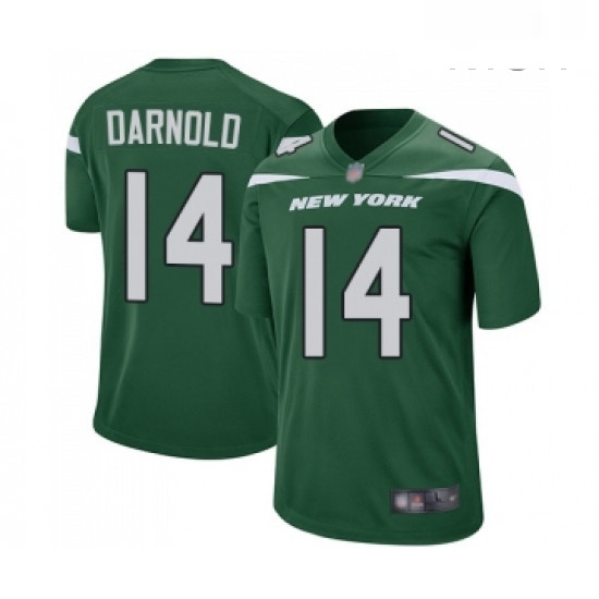 Mens New York Jets 14 Sam Darnold Game Green Team Color Football Jersey Mens New York Jets 14 Sam Darnold Game Green Team Color Football Jersey