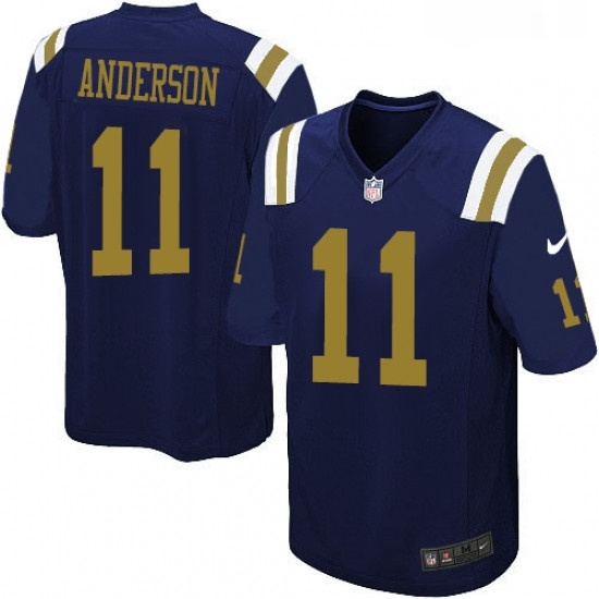 Mens Nike New York Jets 11 Robby Anderson Limited Navy Blue Alternate NFL Jersey Mens Nike New York Jets 11 Robby Anderson Limited Navy Blue Alternate NFL Jersey