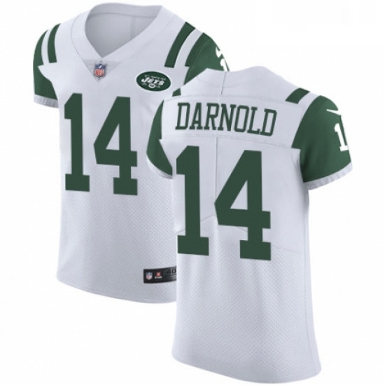 Mens Nike New York Jets 14 Sam Darnold White Vapor Untouchable Elite Player NFL Jersey Mens Nike New York Jets 14 Sam Darnold White Vapor Untouchable Elite Player NFL Jersey