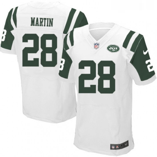 Mens Nike New York Jets 28 Curtis Martin Elite White NFL Jersey Mens Nike New York Jets 28 Curtis Martin Elite White NFL Jersey