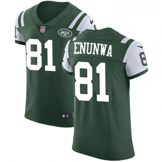 Mens Nike New York Jets 81 Quincy Enunwa Elite Green Team Color NFL Jersey Mens Nike New York Jets 81 Quincy Enunwa Elite Green Team Color NFL Jersey
