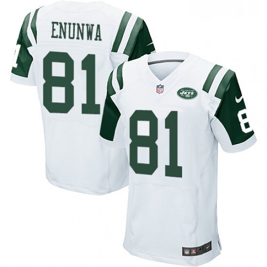 Mens Nike New York Jets 81 Quincy Enunwa Elite White NFL Jersey Mens Nike New York Jets 81 Quincy Enunwa Elite White NFL Jersey