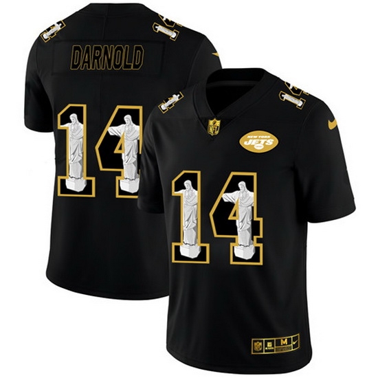 New York Jets 14 Sam Darnold Men Nike Carbon Black Vapor Cristo Redentor Limited NFL Jersey New York Jets 14 Sam Darnold Men Nike Carbon Black Vapor Cristo Redentor Limited NFL Jersey