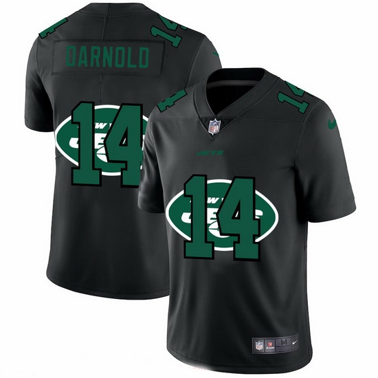 New York Jets 14 Sam Darnold Men Nike Team Logo Dual Overlap Limited NFL Jersey Black New York Jets 14 Sam Darnold Men Nike Team Logo Dual Overlap Limited NFL Jersey Black