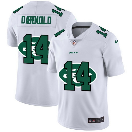 New York Jets 14 Sam Darnold White Men Nike Team Logo Dual Overlap Limited NFL Jersey New York Jets 14 Sam Darnold White Men Nike Team Logo Dual Overlap Limited NFL Jersey