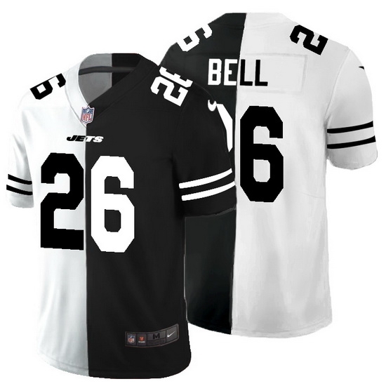 New York Jets 26 Le 27Veon Bell Men Black V White Peace Split Nike Vapor Untouchable Limited NFL Jersey New York Jets 26 Le 27Veon Bell Men Black V White Peace Split Nike Vapor Untouchable Limited NFL Jersey