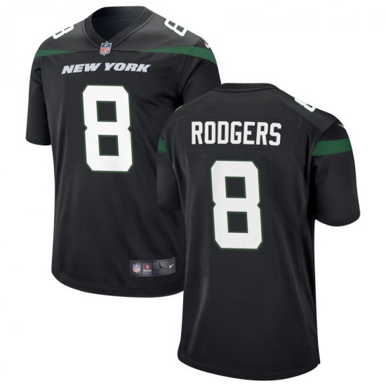 New York Jets #8 Aaron Rodgers Black Vapor Untouchable Limited Stitched Jersey New York Jets #8 Aaron Rodgers Black Vapor Untouchable Limited Stitched Jersey