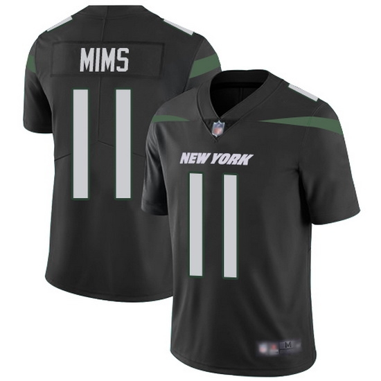 Nike Jets 11 Denzel Mim Black Alternate Men Stitched NFL Vapor Untouchable Limited Jersey Nike Jets 11 Denzel Mim Black Alternate Men Stitched NFL Vapor Untouchable Limited Jersey