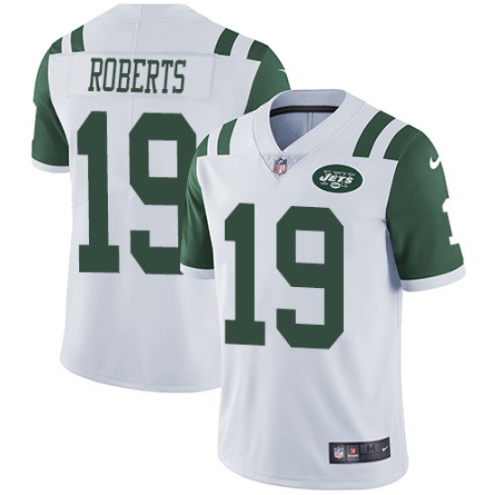Nike Jets 19 Andre Roberts White Mens Stitched NFL Vapor Untouchable Limited Jersey Nike Jets 19 Andre Roberts White Mens Stitched NFL Vapor Untouchable Limited Jersey
