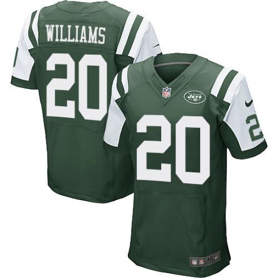 Nike Jets #20 Marcus Williams Green Team Color Mens Stitched NFL Elite Jersey Nike Jets #20 Marcus Williams Green Team Color Mens Stitched NFL Elite Jersey