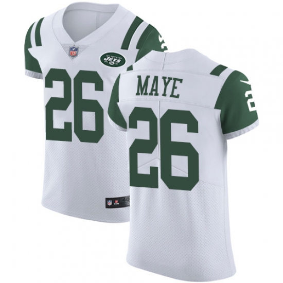 Nike Jets #26 Marcus Maye White Mens Stitched NFL Vapor Untouchable Elite Jersey Nike Jets #26 Marcus Maye White Mens Stitched NFL Vapor Untouchable Elite Jersey