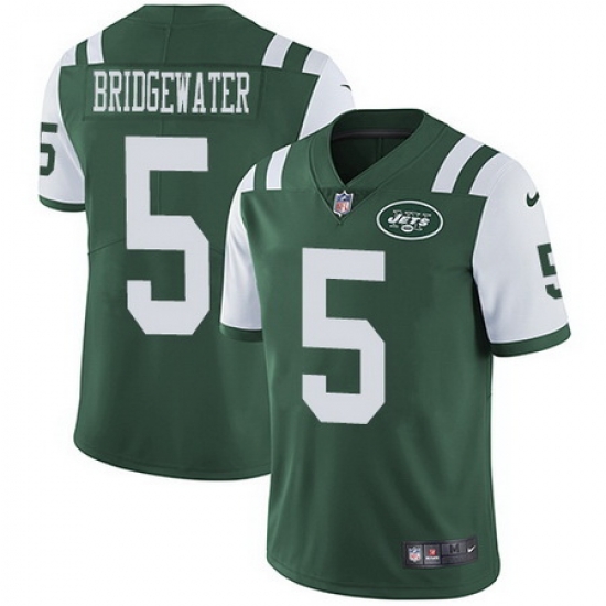 Nike Jets #5 Teddy Bridgewater Green Team Color Mens Stitched NFL Vapor Untouchable Limited Jersey Nike Jets #5 Teddy Bridgewater Green Team Color Mens Stitched NFL Vapor Untouchable Limited Jersey