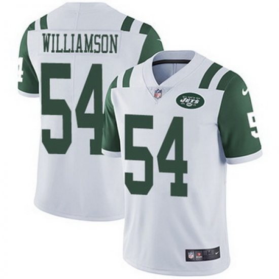 Nike Jets #54 Avery Williamson White Mens Stitched NFL Vapor Untouchable Limited Jersey Nike Jets #54 Avery Williamson White Mens Stitched NFL Vapor Untouchable Limited Jersey
