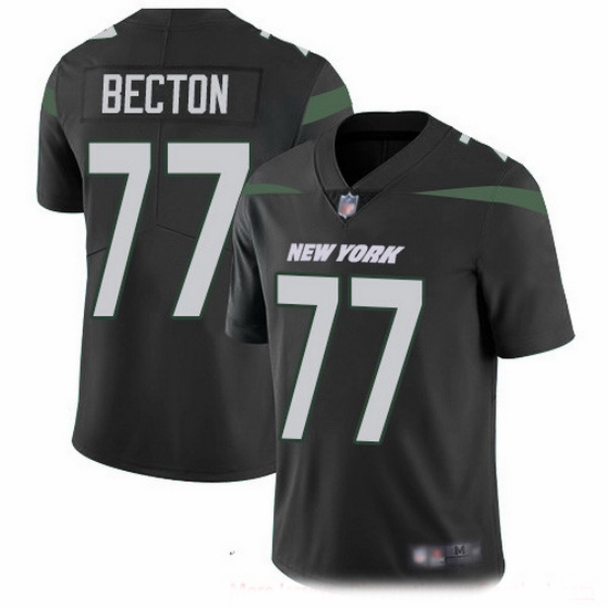Nike Jets 77 Mekhi Becton Black Alternate Men Stitched NFL Vapor Untouchable Limited Jersey Nike Jets 77 Mekhi Becton Black Alternate Men Stitched NFL Vapor Untouchable Limited Jersey