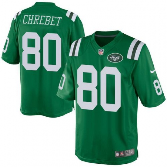 Nike Jets #80 Wayne Chrebet Green Mens Stitched NFL Elite Rush Jersey Nike Jets #80 Wayne Chrebet Green Mens Stitched NFL Elite Rush Jersey