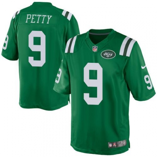 Nike Jets 9 Bryce Petty Green Mens Stitched NFL Elite Rush Jersey Nike Jets 9 Bryce Petty Green Mens Stitched NFL Elite Rush Jersey