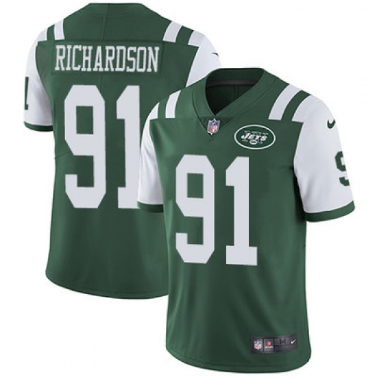 Nike Jets #91 Sheldon Richardson Green Team Color Mens Stitched NFL Vapor Untouchable Limited Jersey Nike Jets #91 Sheldon Richardson Green Team Color Mens Stitched NFL Vapor Untouchable Limited Jersey
