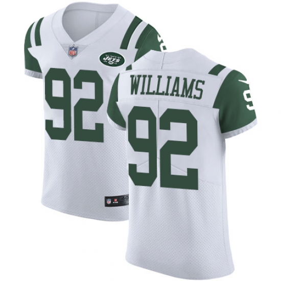 Nike Jets #92 Leonard Williams White Mens Stitched NFL Vapor Untouchable Elite Jersey Nike Jets #92 Leonard Williams White Mens Stitched NFL Vapor Untouchable Elite Jersey