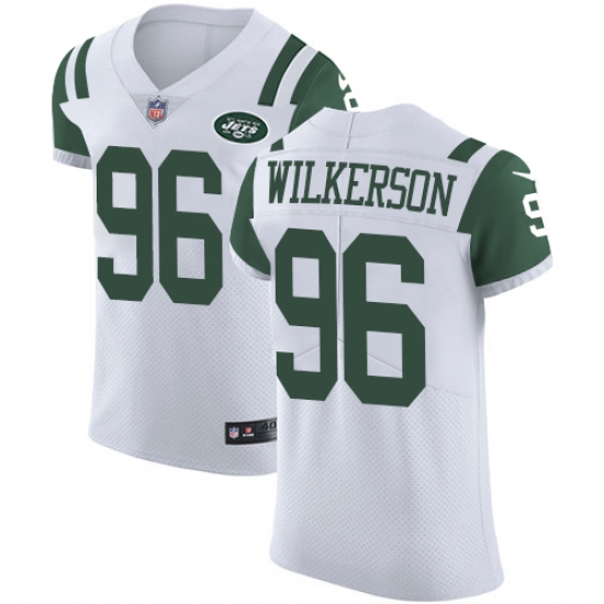 Nike Jets #96 Muhammad Wilkerson White Mens Stitched NFL Vapor Untouchable Elite Jersey Nike Jets #96 Muhammad Wilkerson White Mens Stitched NFL Vapor Untouchable Elite Jersey
