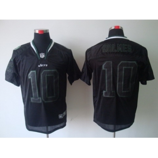 Nike New York Jets 10 Santonio Holmes Black Elite Lights Out NFL Jersey Nike New York Jets 10 Santonio Holmes Black Elite Lights Out NFL Jersey
