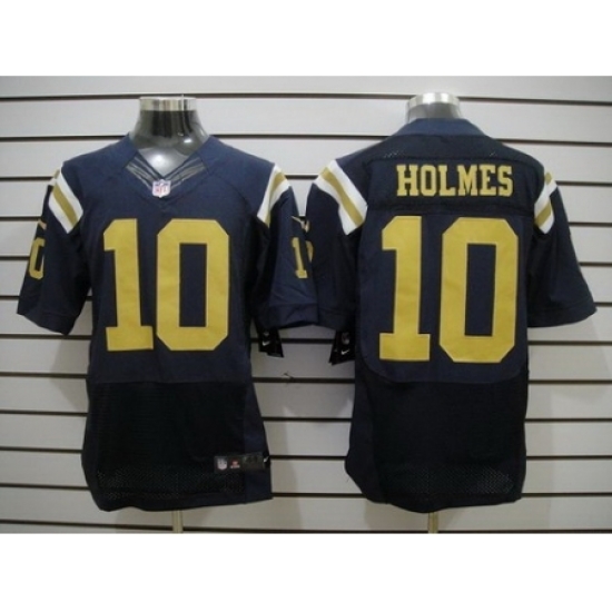 Nike New York Jets 10 Santonio Holmes Blue Elite NFL Jersey Nike New York Jets 10 Santonio Holmes Blue Elite NFL Jersey