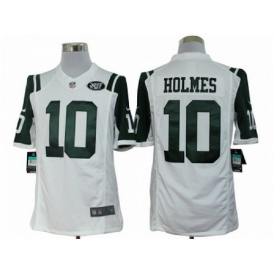 Nike New York Jets 10 Santonio Holmes White Limited NFL Jersey Nike New York Jets 10 Santonio Holmes White Limited NFL Jersey