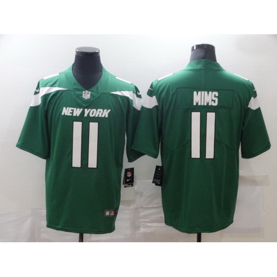 Nike New York Jets 11 Denzel Mims Green Vapor Untouchable Limited Jersey Nike New York Jets 11 Denzel Mims Green Vapor Untouchable Limited Jersey