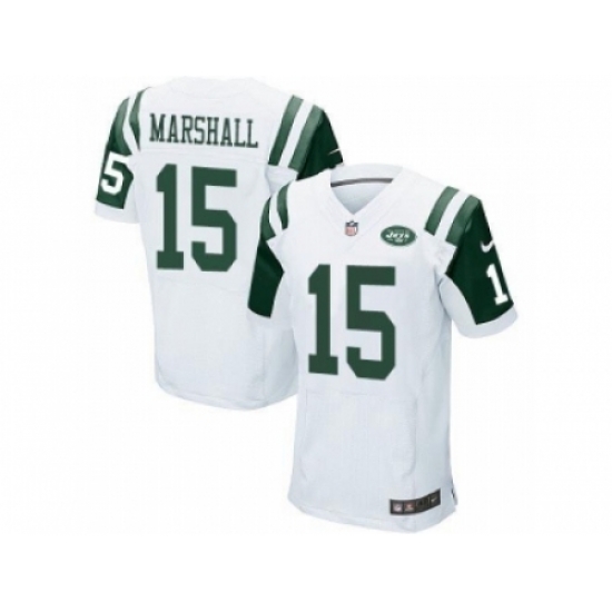 Nike New York Jets 15 Brandon Marshall white Elite NFL Jersey Nike New York Jets 15 Brandon Marshall white Elite NFL Jersey