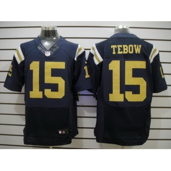 Nike New York Jets 15 Tim Tebow Blue Elite NFL Jersey Nike New York Jets 15 Tim Tebow Blue Elite NFL Jersey