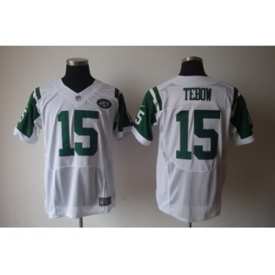 Nike New York Jets 15 Tim Tebow White Elite NFL Jersey Nike New York Jets 15 Tim Tebow White Elite NFL Jersey