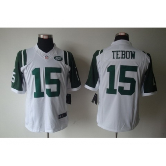 Nike New York Jets 15 Tim Tebow White Limited NFL Jersey Nike New York Jets 15 Tim Tebow White Limited NFL Jersey
