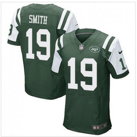 Nike New York Jets #19 Devin Smith Green Team Color Mens Stitched NFL Elite Jersey Nike New York Jets #19 Devin Smith Green Team Color Mens Stitched NFL Elite Jersey
