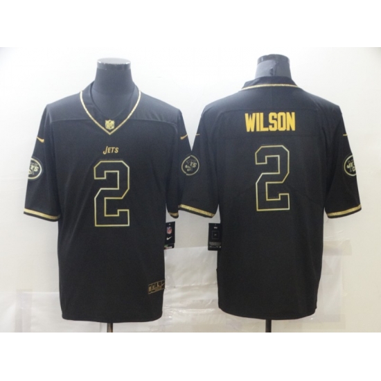 Nike New York Jets 2 Zach Wilson Black Gold Vapor Untouchable Limited Jersey Nike New York Jets 2 Zach Wilson Black Gold Vapor Untouchable Limited Jersey