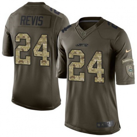 Nike New York Jets #24 Darrelle Revis Green Men 27s Stitched NFL Limited Salute to Service Jersey Nike New York Jets #24 Darrelle Revis Green Men 27s Stitched NFL Limited Salute to Service Jersey
