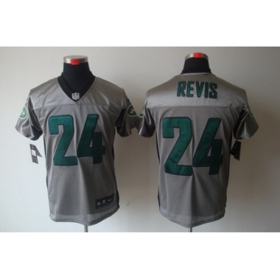 Nike New York Jets 24 Darrelle Revis Grey Elite Shadow NFL Jersey Nike New York Jets 24 Darrelle Revis Grey Elite Shadow NFL Jersey